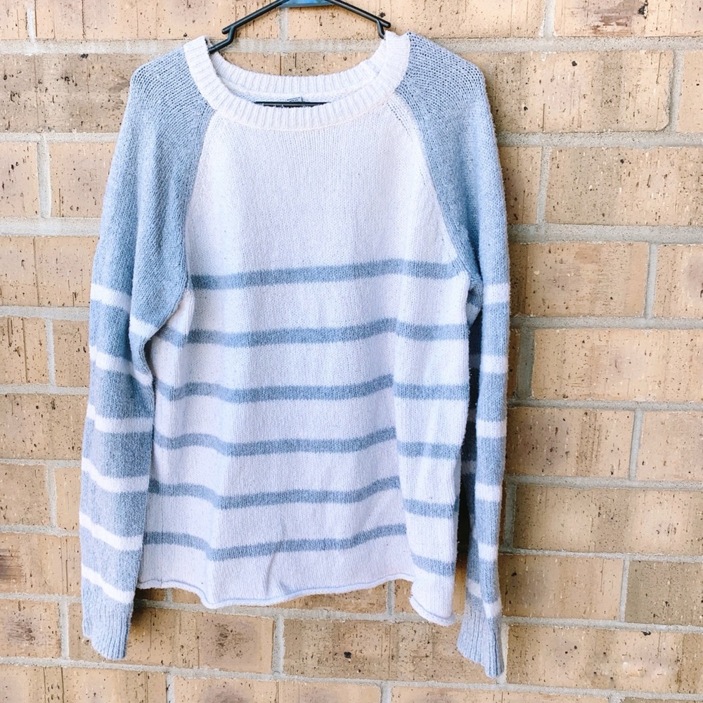 Bass Baseball Tee Stripe Thick Crewneck Sweater